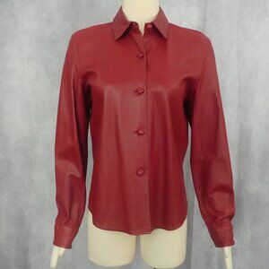Vintage Banana Republic Leather Shirt Style Top